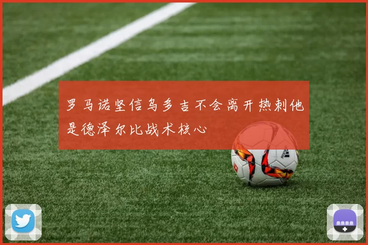 罗马诺坚信乌多吉不会离开热刺他是德泽尔比战术核心